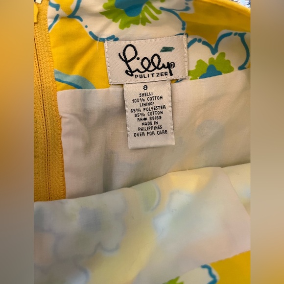 EUC Lilly Pulitzer Les Moneys Skirt Size 6 - Picture 6 of 7